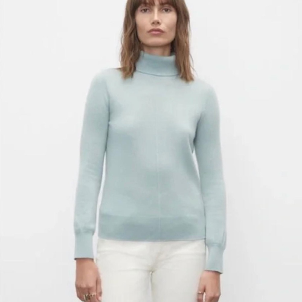Club Monaco Light Blue Turtleneck Sweater - Picture 2 of 4